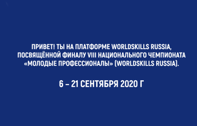 Запуск портала WSR.ONLINE в рамках Финала VIII национального чемпионата «молодые профессионалы»